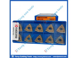 Place of Origin: Japan 
Brand Name: Kyocera 
Model Number: All model 
Material: Hard Alloy 
Usage: Thread Turning Tool 
Hardness: 60-350 
Coating: PVD/CVD 
Model: WNMG080404MS CA6525 
Grade: CA6525 
Price: More competitive 
Delivery: Within 3-5 
