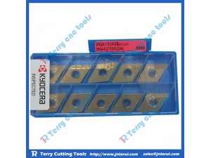 Place of Origin: Japan 
Brand Name: Kyocera 
Model Number: All model 
Material: Hard Alloy 
Usage: Thread Turning Tool 
Hardness: 60-350 
Coating: PVD/CVD 
Model: DNGA150408 A66N 
Grade: A66N 
Price: More competitive 
Delivery: Within 3-5 days 
