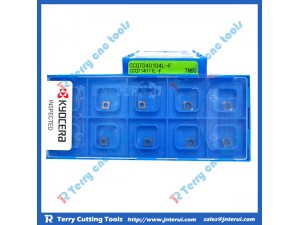 Place of Origin: Japan 
Brand Name: Kyocera 
Model Number: All model 
Material: Hard Alloy 
Usage: Thread Turning Tool 
Hardness: 60-350 
Coating: PVD/CVD 
Model: CCGT040104L-F TN60 
Grade: TN60 
Price: More competitive 
Delivery: Within 3-5 day