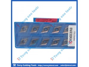 Place of Origin: Japan 
Brand Name: Kyocera 
Model Number: All 
Material: Hard Alloy 
Usage: Internal Turning Tool 
Hardness: 60-350 
Coating: PVD/CVD 
Model: DCET11T302FR-JSF PR930
Grade: PR930
Delivery: Within 3-5 days 
Package: Original carto